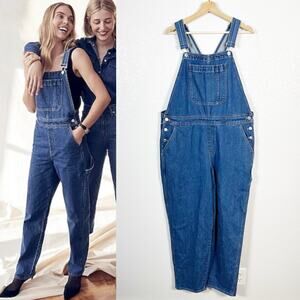 J. Crew Women’s Slouchy Boyfriend Denim Jean Overalls 90s Y2K Carpenter XXL